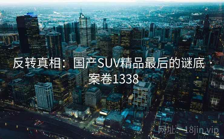 反转真相：国产SUV精品最后的谜底 · 案卷1338