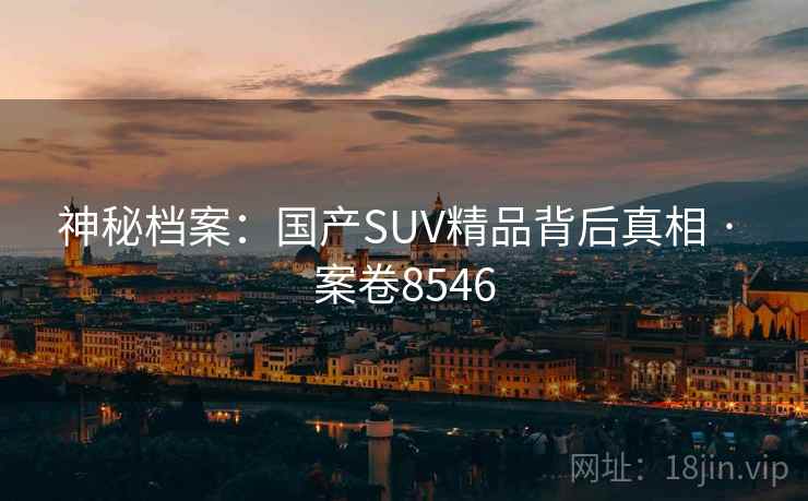 神秘档案:国产SUV精品背后真相 · 案卷8546 神秘档案:国产SUV精品背后真相 · 案卷8546
