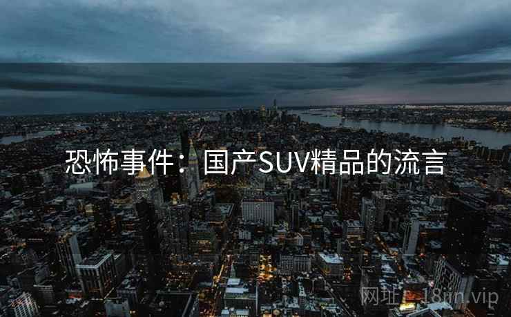 恐怖事件：国产SUV精品的流言