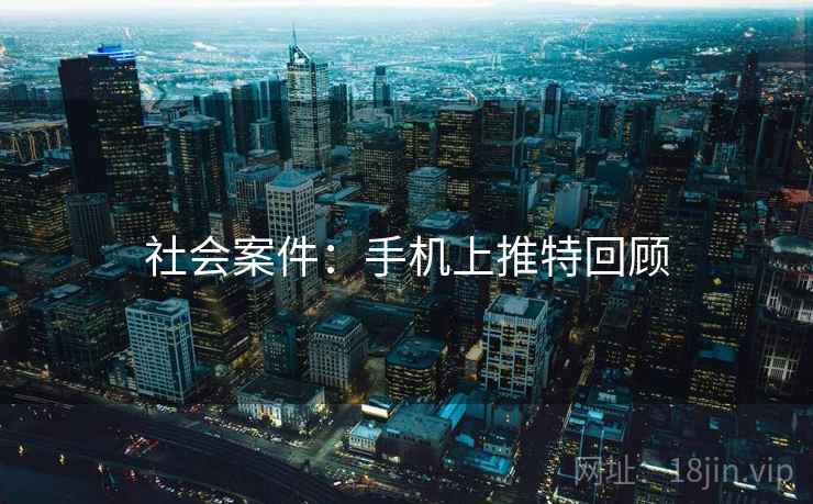 社会案件：手机上推特回顾